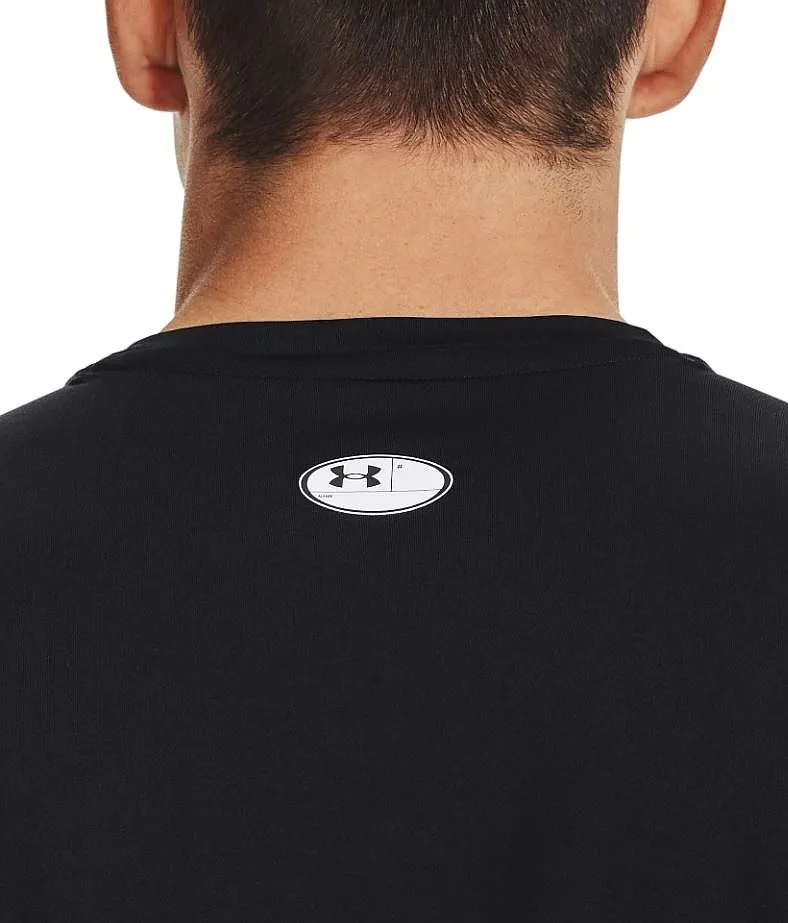 T-Shirt Under Armour HeatGear Armour Fitted - 001/Black/White - men´s