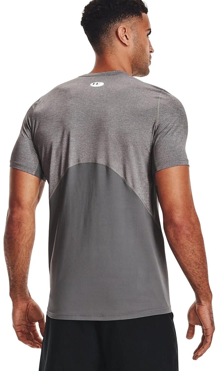 T-Shirt Under Armour HeatGear Armour Fitted - 090/Carbon Heather/Black - men´s