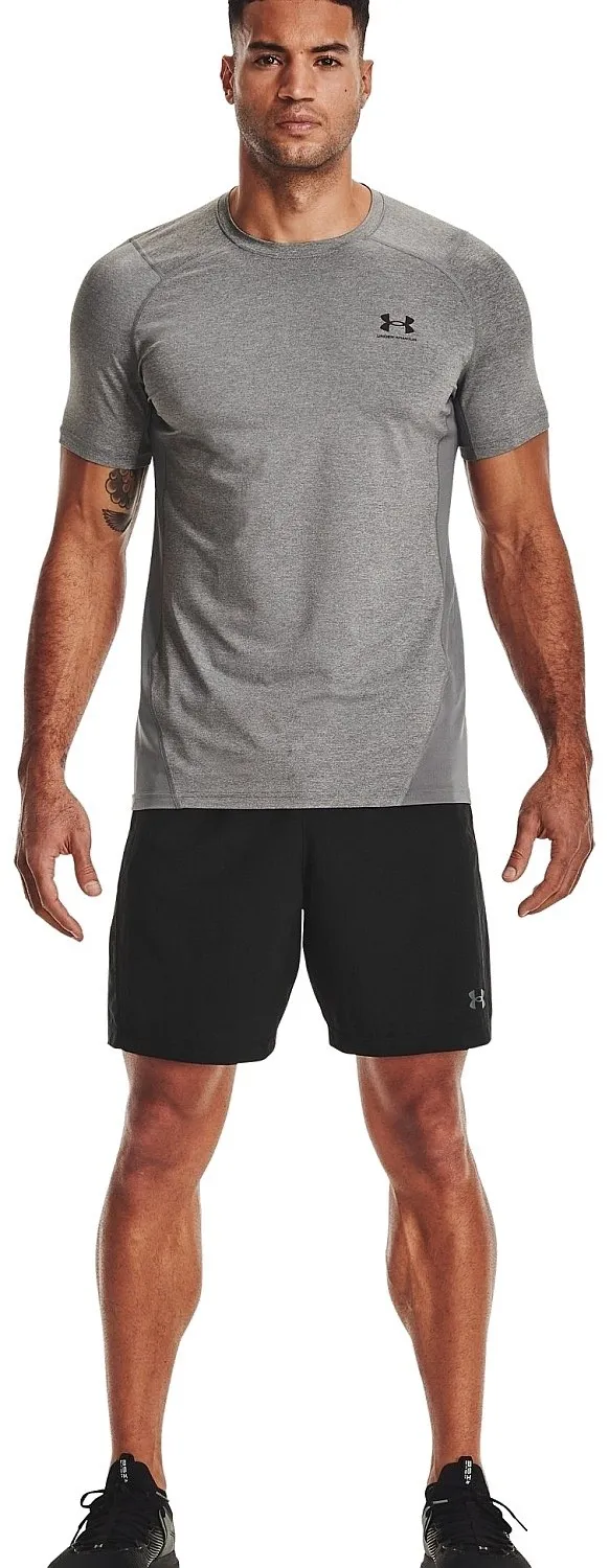 T-Shirt Under Armour HeatGear Armour Fitted - 090/Carbon Heather/Black - men´s