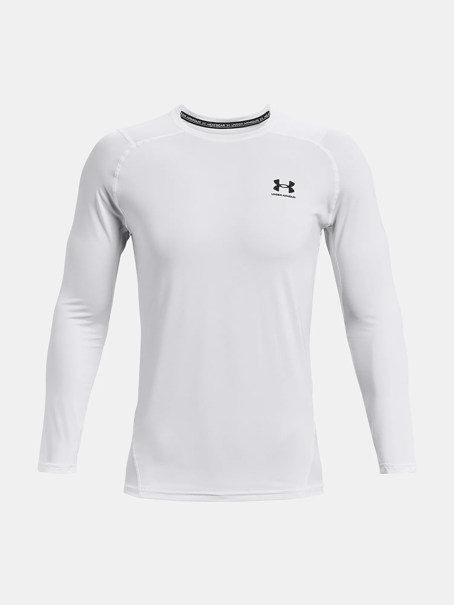 T-Shirt Under Armour HeatGear Armour Fitted LS - White - men´s