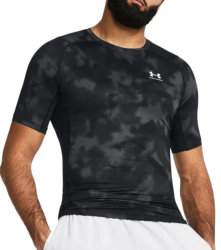 T-Shirt Under Armour HeatGear Armour Printed - Black/White - men´s