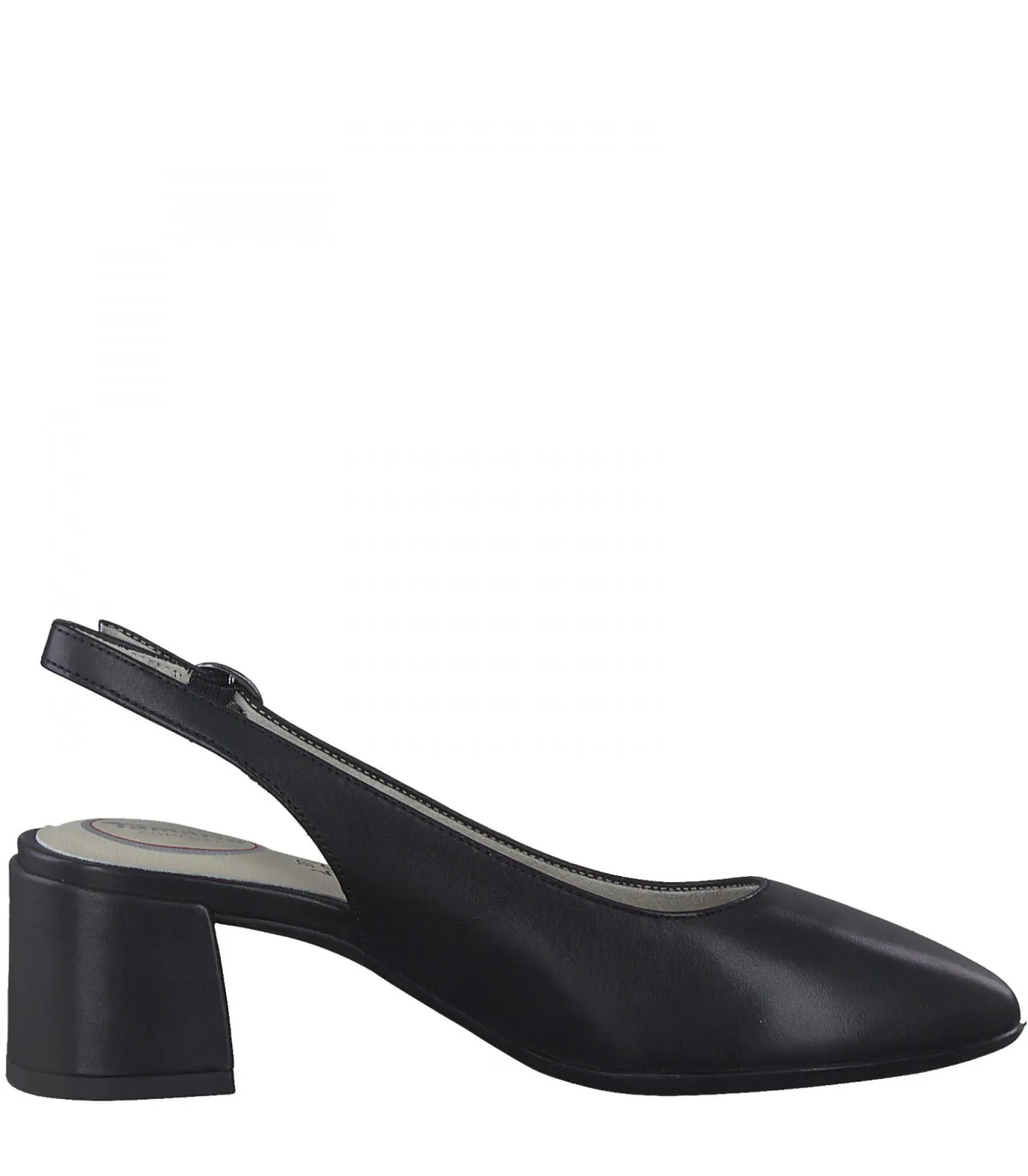 Tamaris Comfort Leather Anatomic Slingback heels Black- 89500