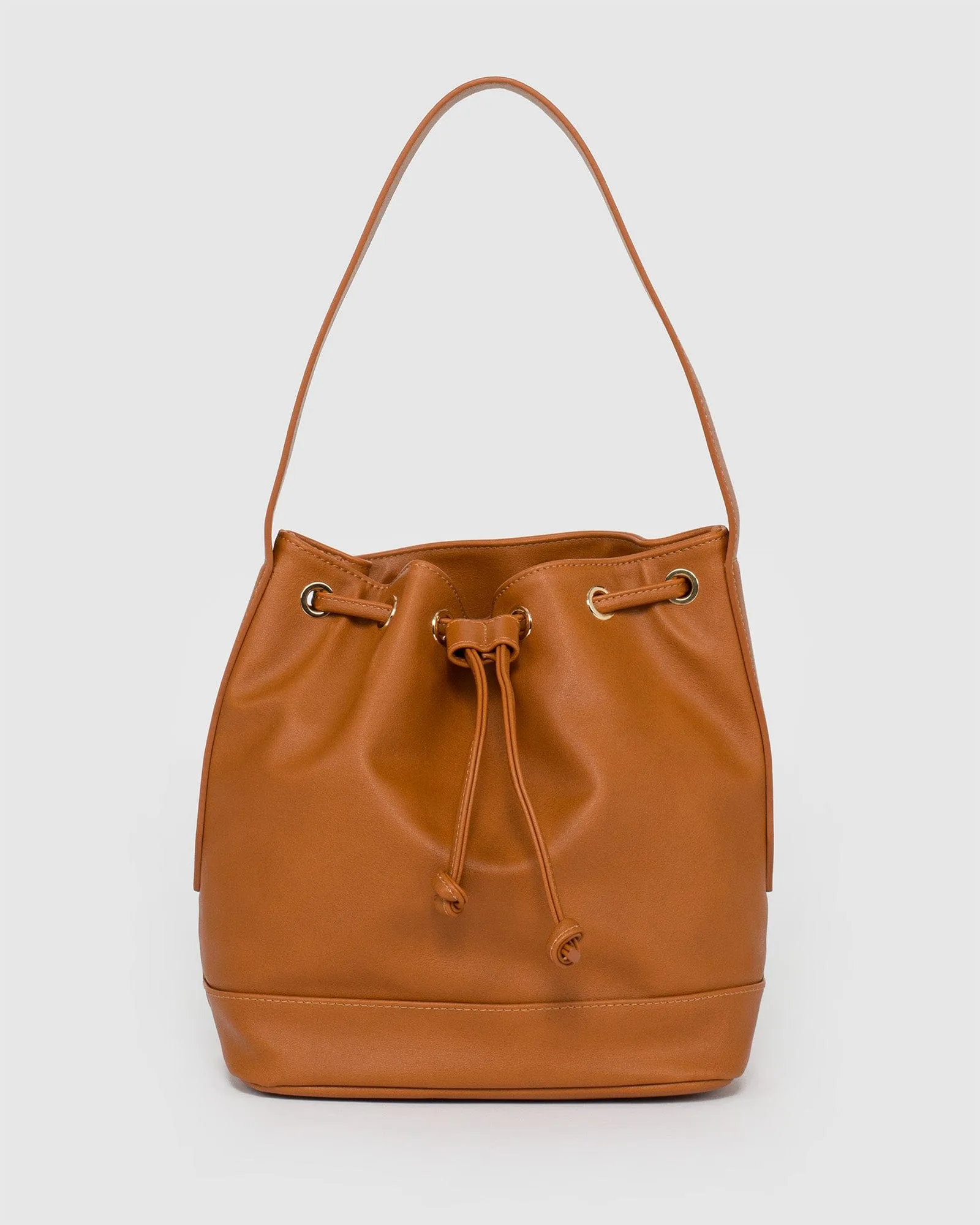 Tan Giselle Top Handle Bag