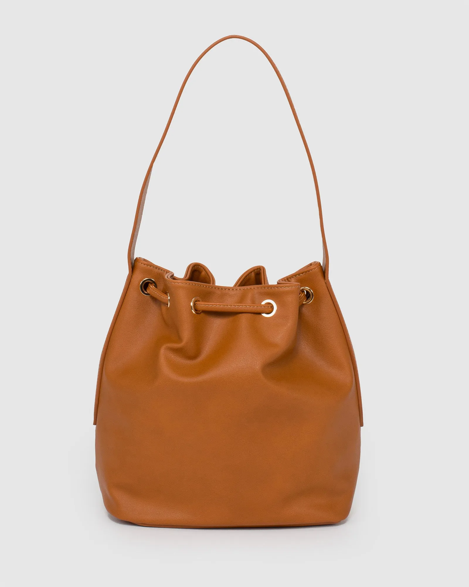 Tan Giselle Top Handle Bag