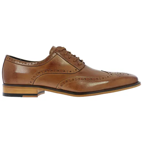 Tan Leather Wingtip Oxfords