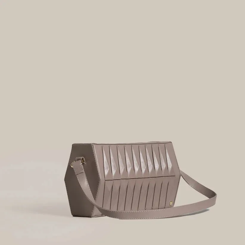 Grey Taupe Hexella Cassette Bag