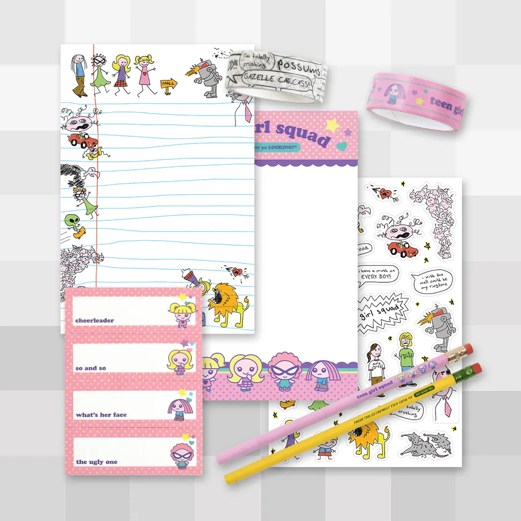 Teen Girl Squad Stationery Set