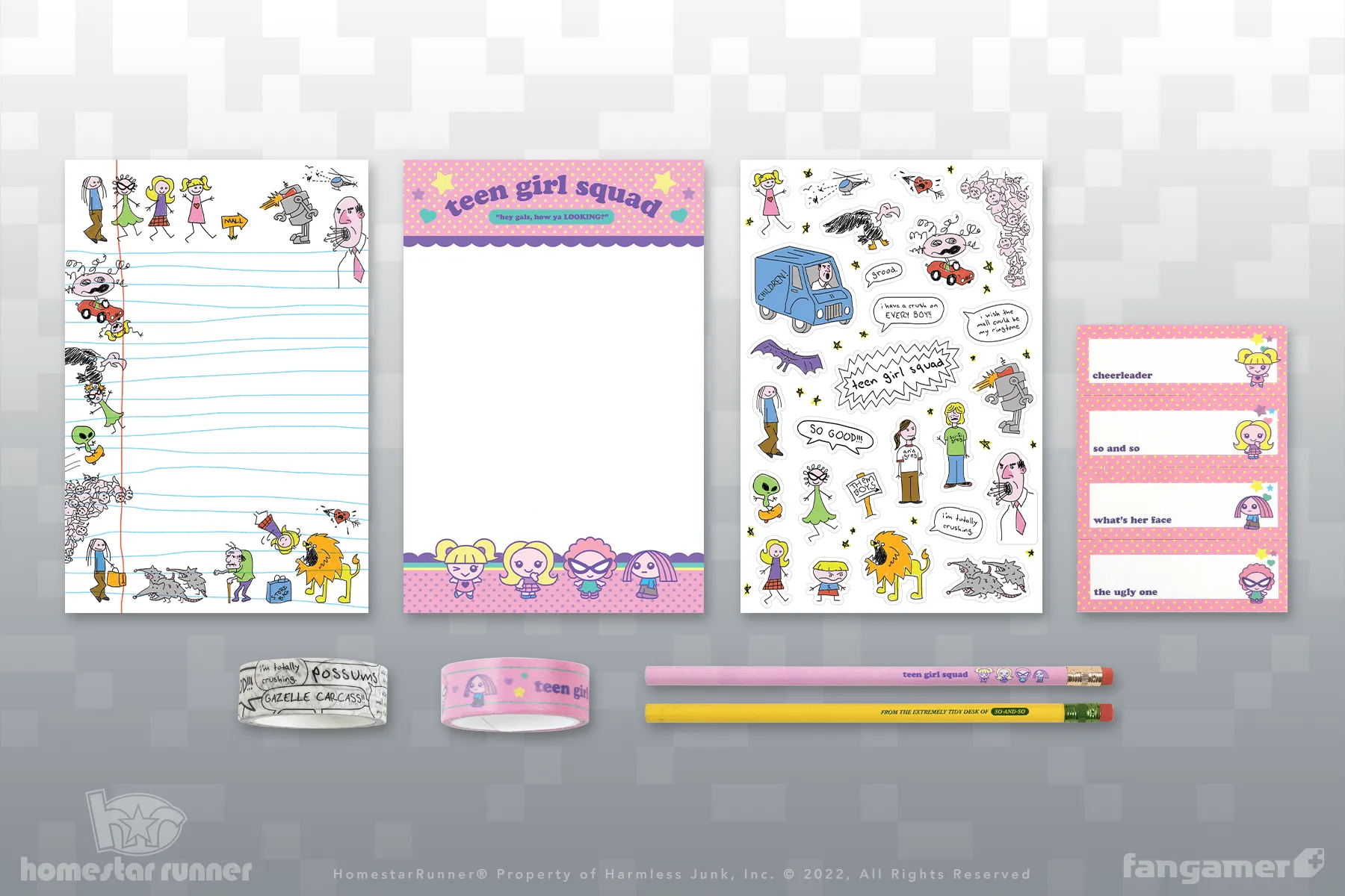 Teen Girl Squad Stationery Set