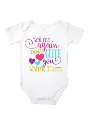 Tell Me Again... - Baby Girl Bodysuit