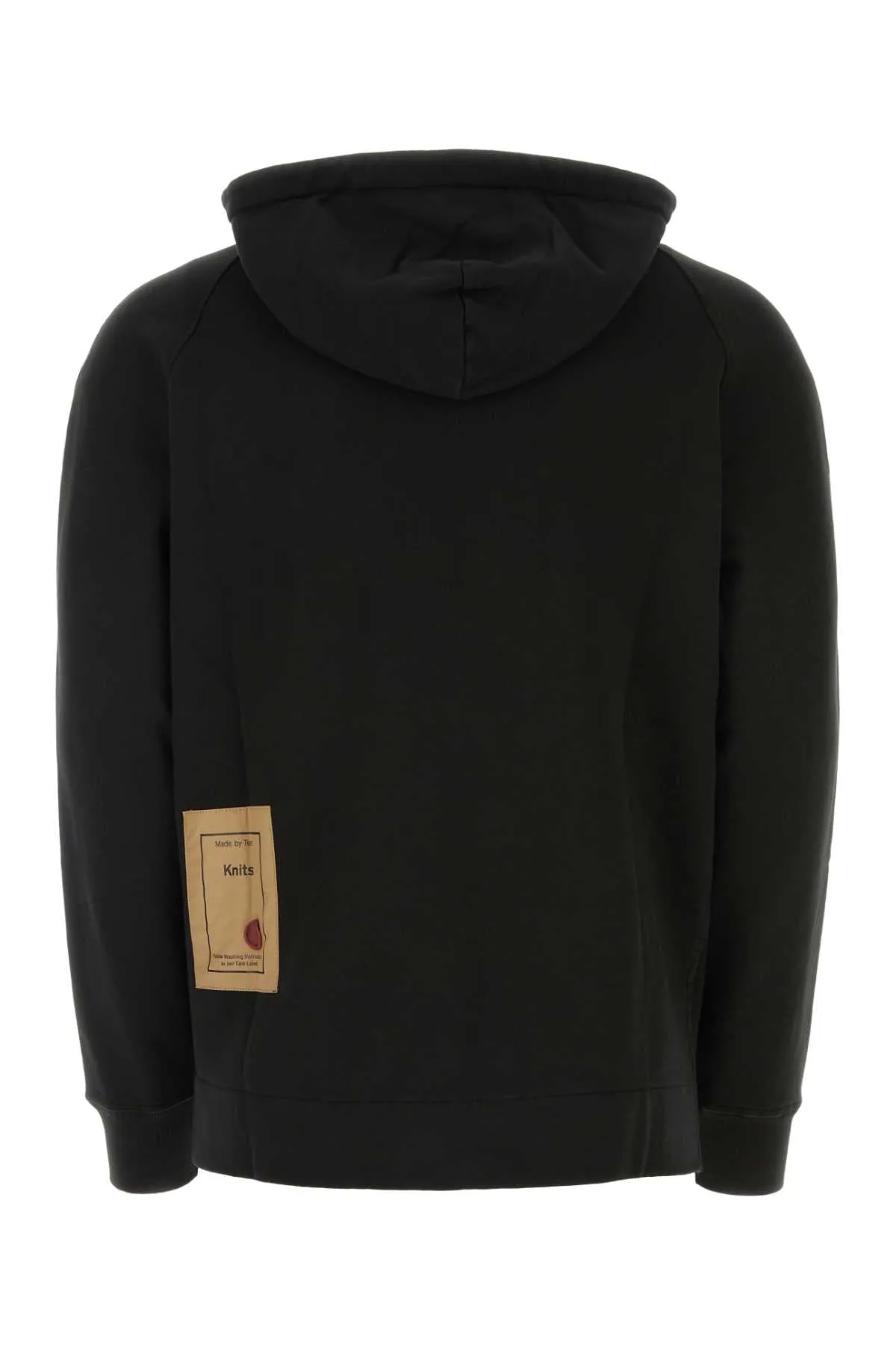 Ten C Black Cotton Oversize Sweatshirt