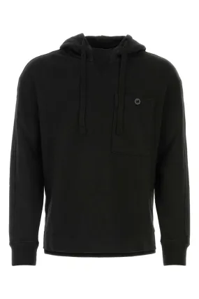 Ten C Black Cotton Oversize Sweatshirt