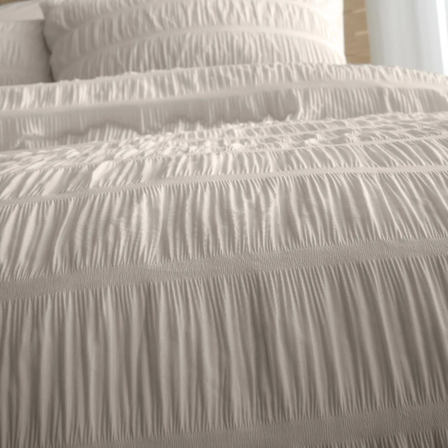 Textured Seersucker Duvet Cover Set