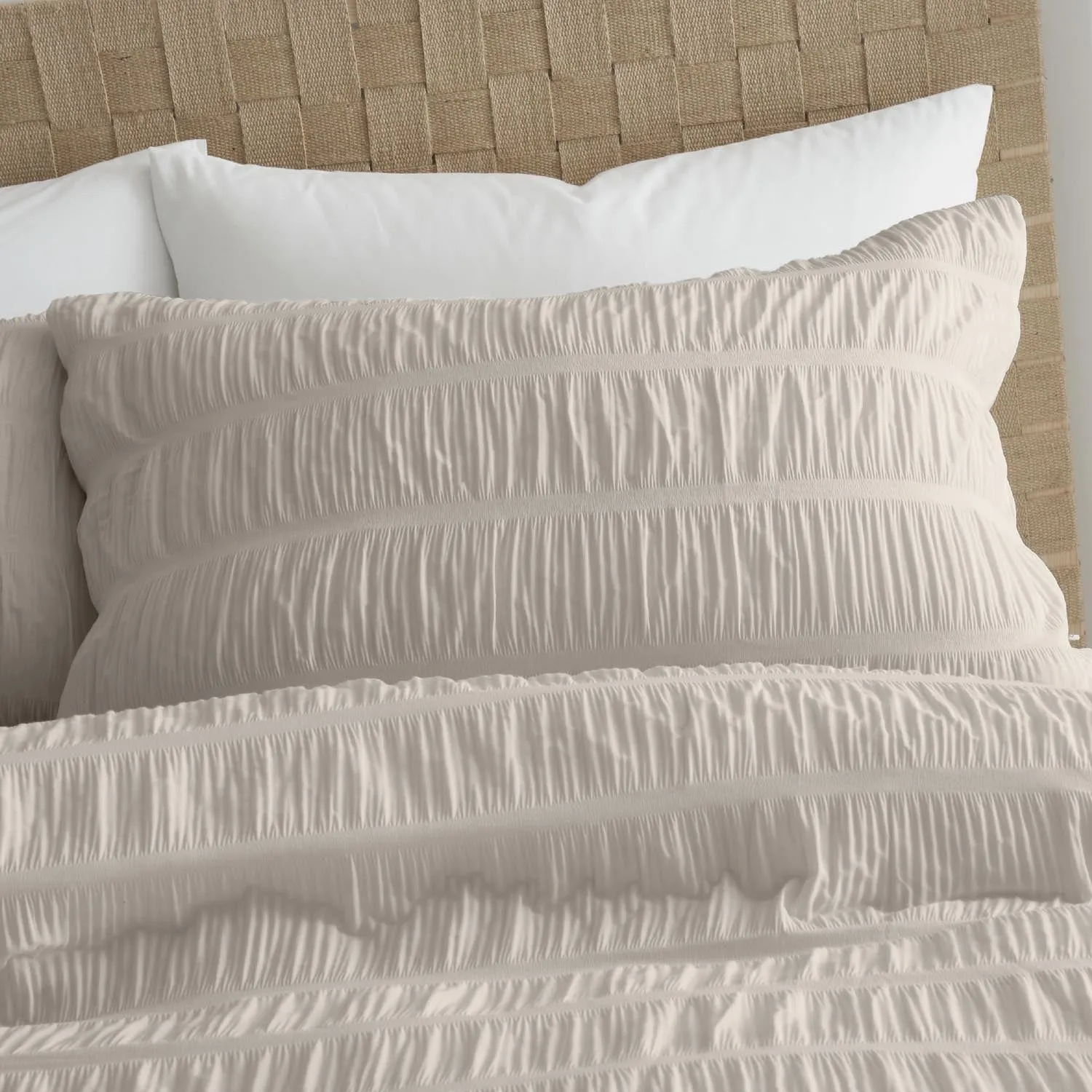 Textured Seersucker Duvet Cover Set