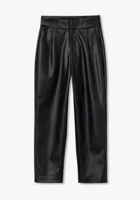 Tiffosi Marcy Tailored Leather Trousers, Black