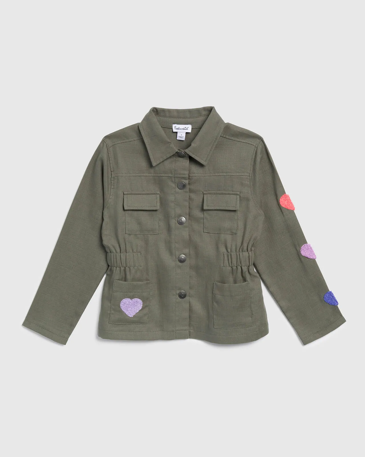 Toddler Girl Hearts Utility Jacket