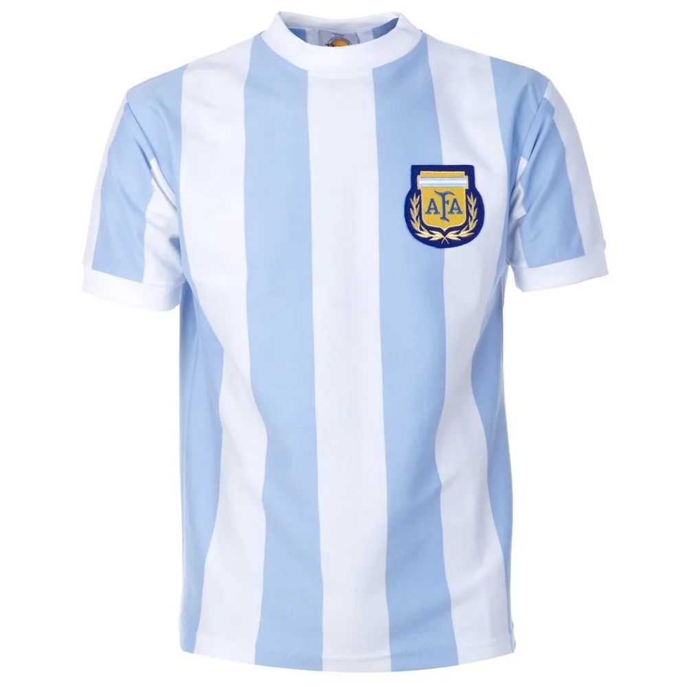 TOFFS - Argentina Retro Football Shirt WC 1986 + Number 10