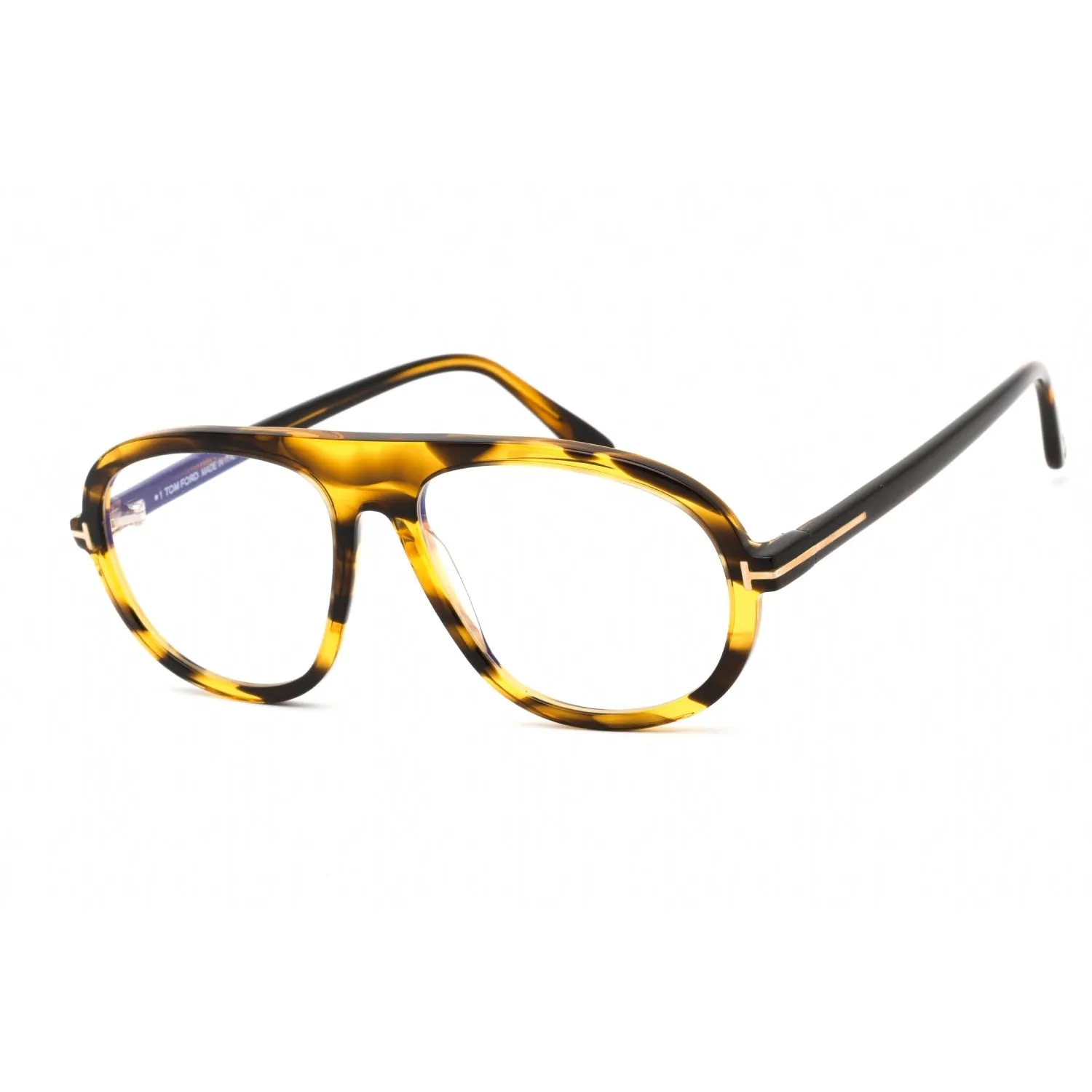 Tom Ford FT5755-B Eyeglasses Colored Havana / Clear Lens Men's