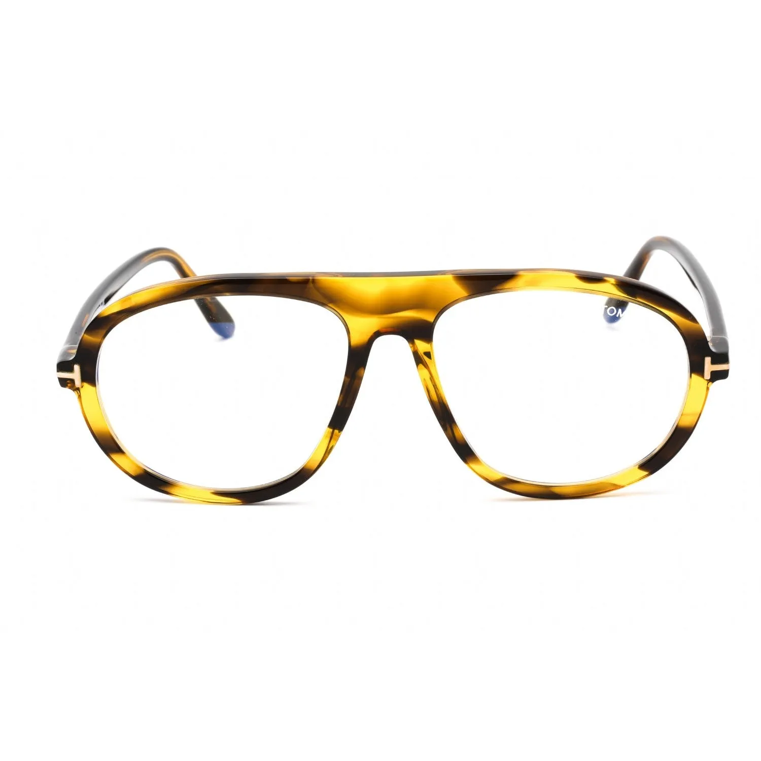 Tom Ford FT5755-B Eyeglasses Colored Havana / Clear Lens Men's