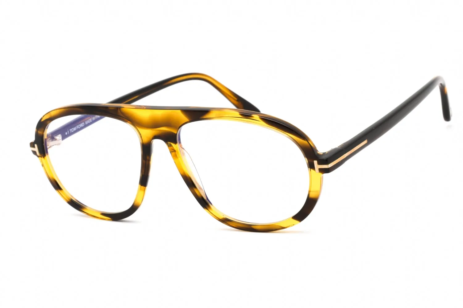 Tom Ford FT5755-B Eyeglasses Colored Havana / Clear Lens Men's