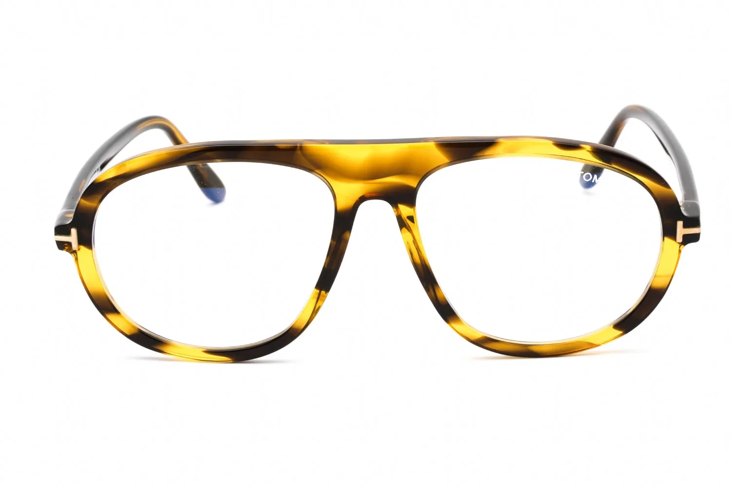 Tom Ford FT5755-B Eyeglasses Colored Havana / Clear Lens Men's