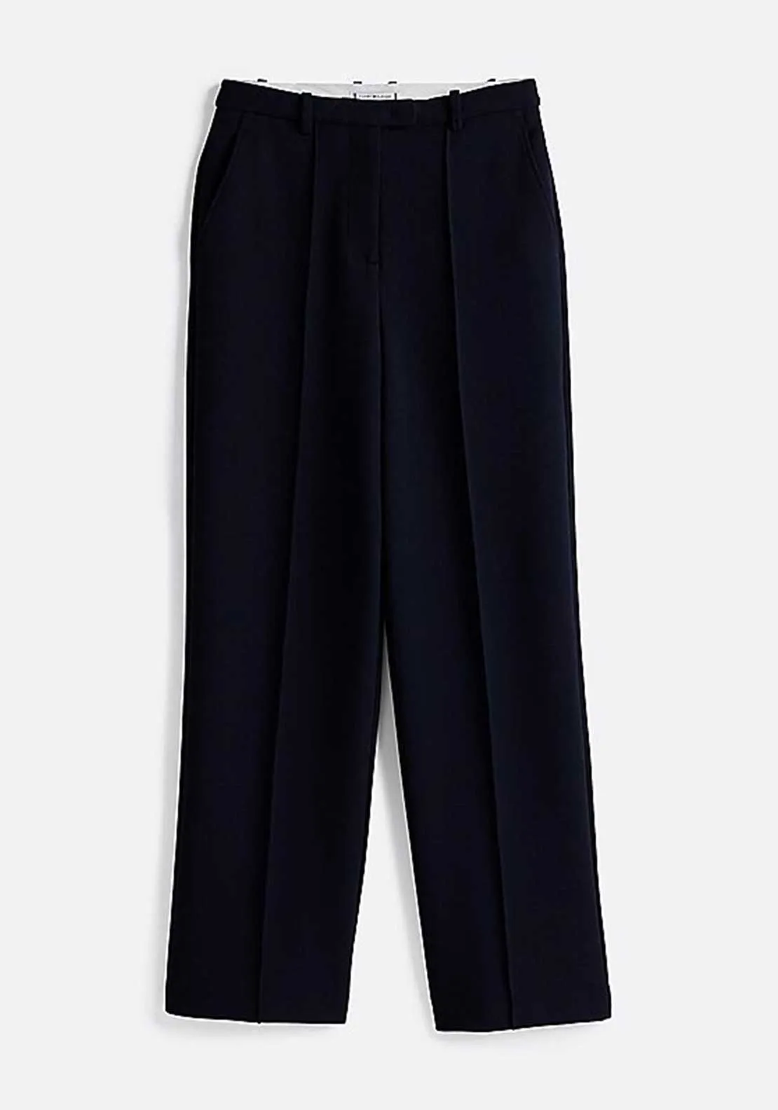 Tommy Hilfiger Seam Detail Straight Leg Trousers, Navy