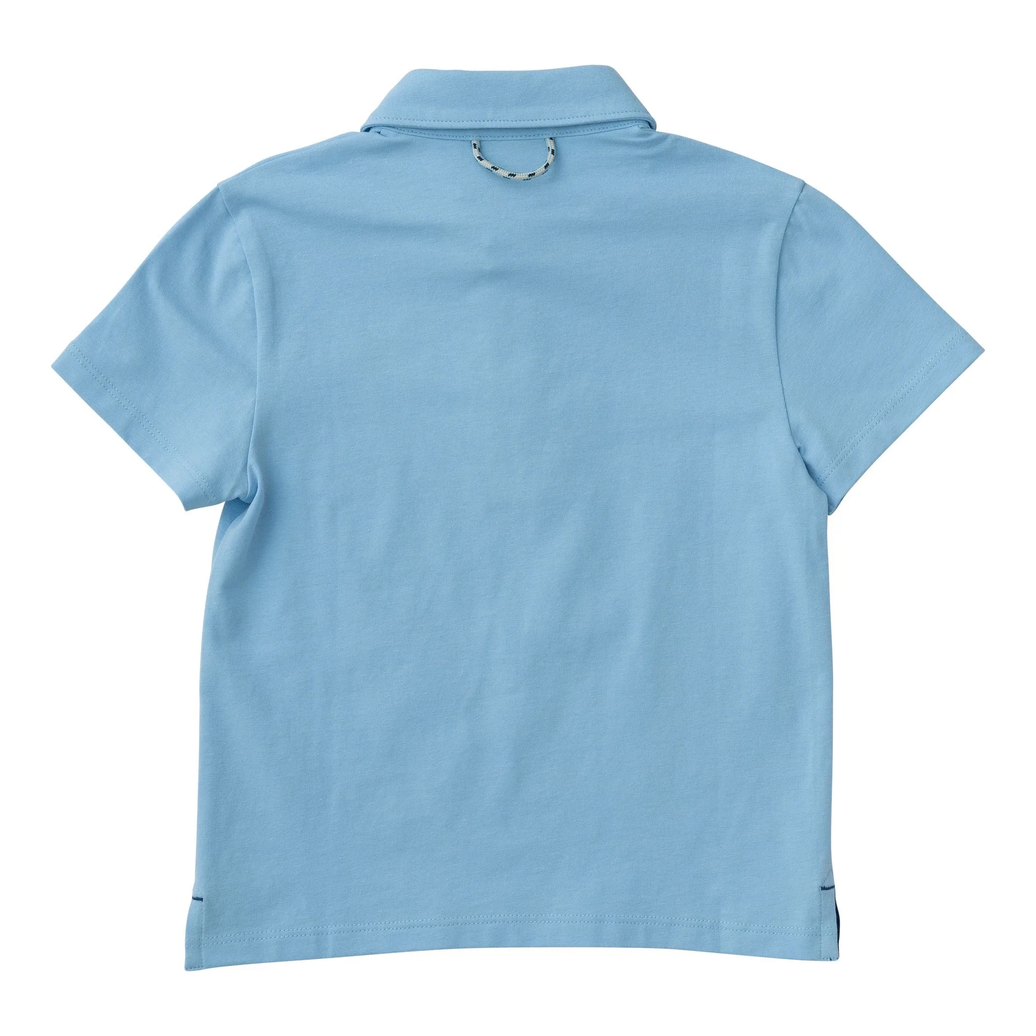 Too Cool for School Polo in Light Blue