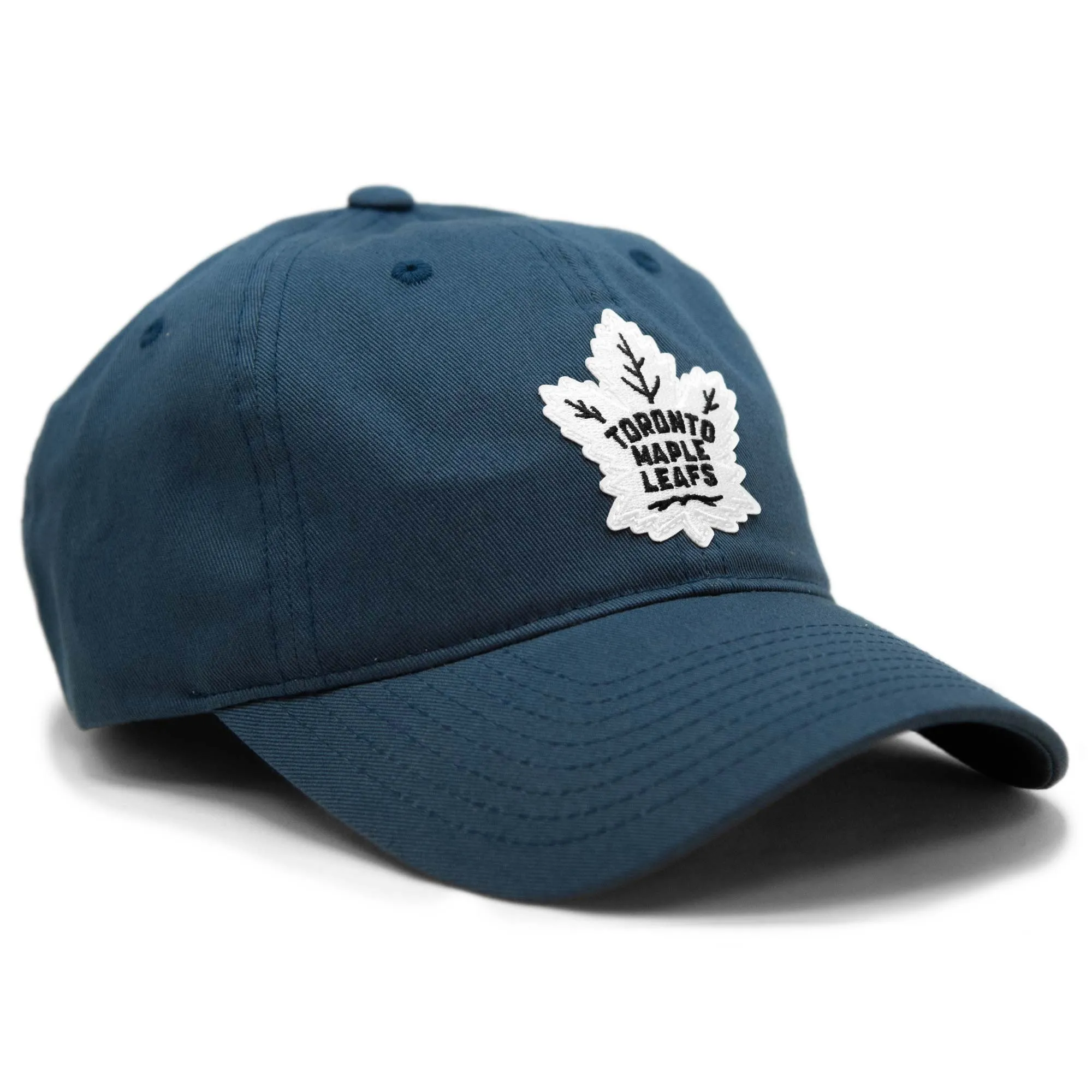 Navy Maple Leafs Twill Adult Slouch Hat