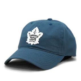 Navy Maple Leafs Twill Adult Slouch Hat