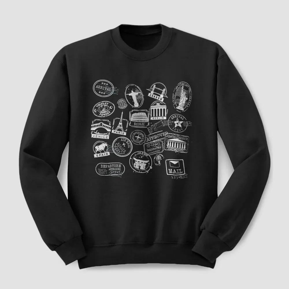 Travel Stamps - Sweatshirt