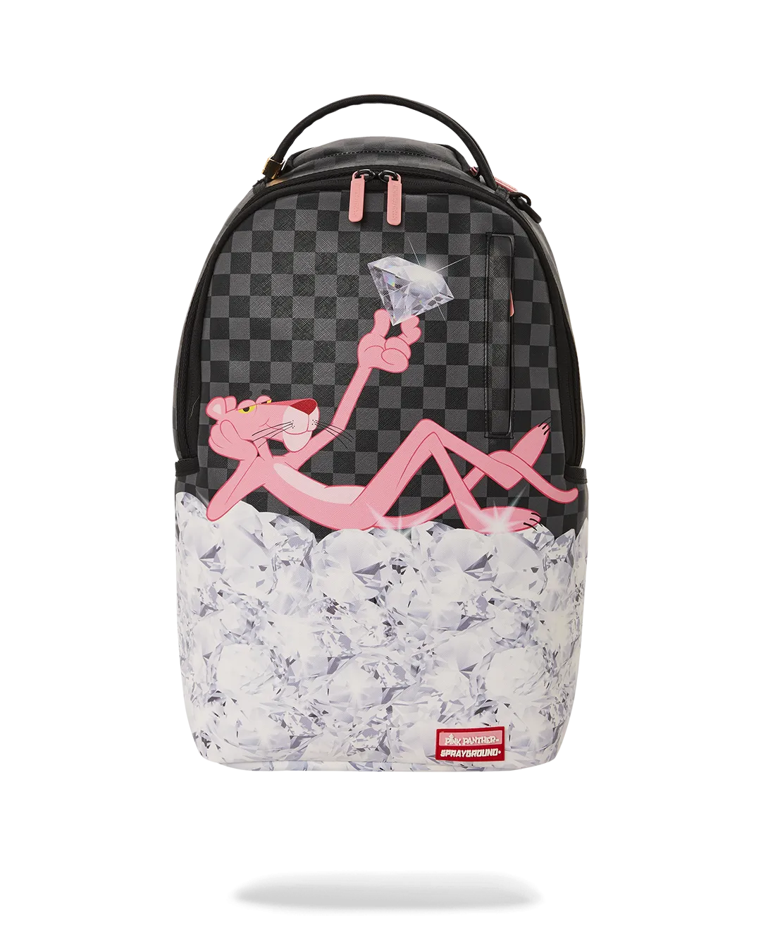 Pink Panther Stacked Diamonds Backpack