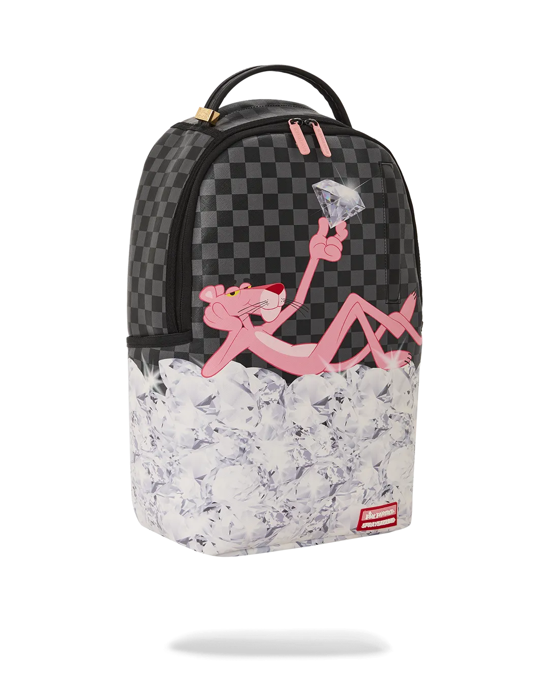 Pink Panther Stacked Diamonds Backpack