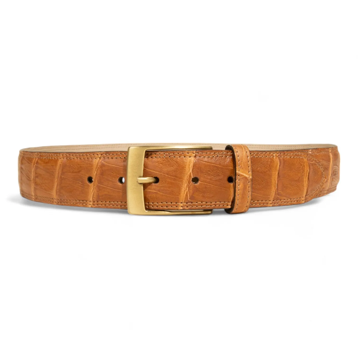 Tuzzi Uomo Men's Italian Genuine Exotic Crocodile Men's Luxury Belt (TZ1007)