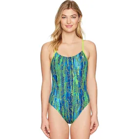 TYR - Hiromi Cutoutfit Ladies Swimsuit - Blue/Green