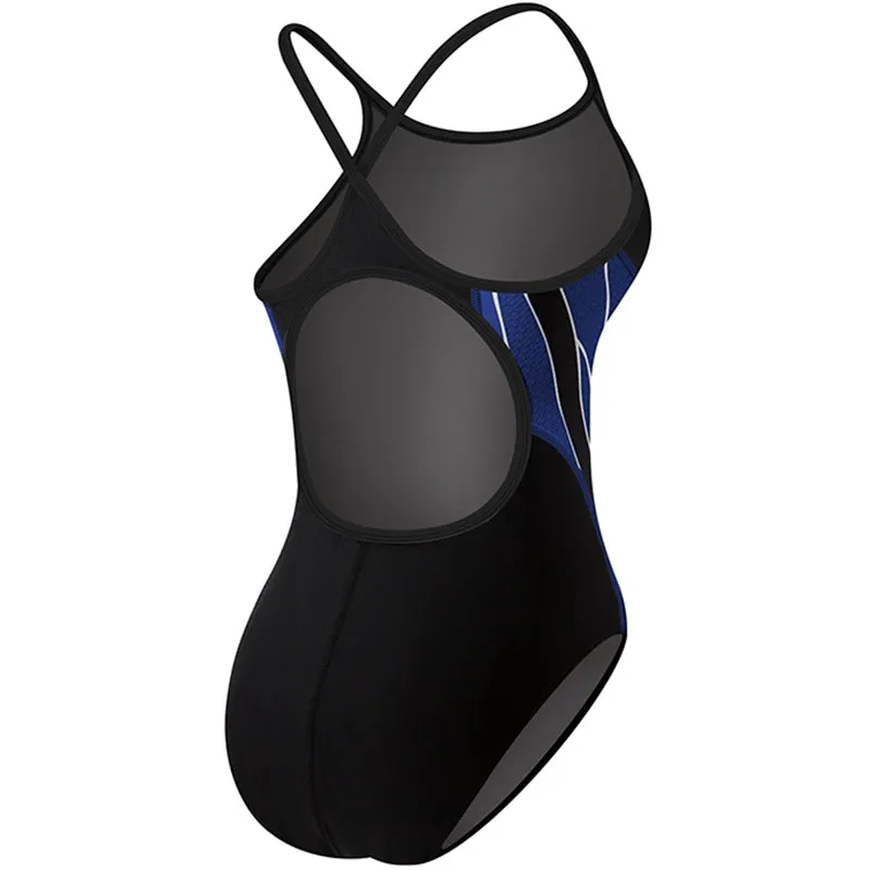 TYR - Phoenix Splice Diamondfit Ladies Swimsuit - Black/Blue