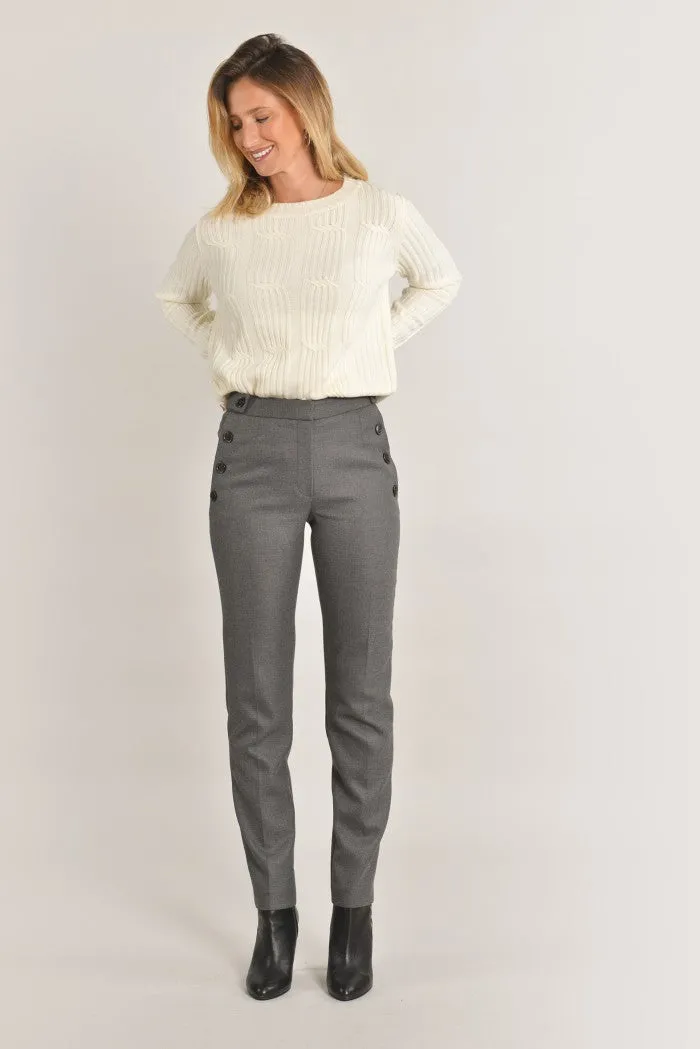 Un jour ailleurs GALINA STRAIGHT WOOL TROUSERS