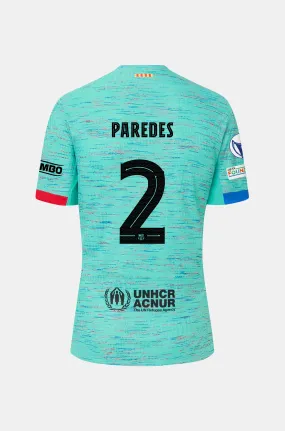 UWCL FC Barcelona third shirt 23/24 Player's Edition - PAREDES