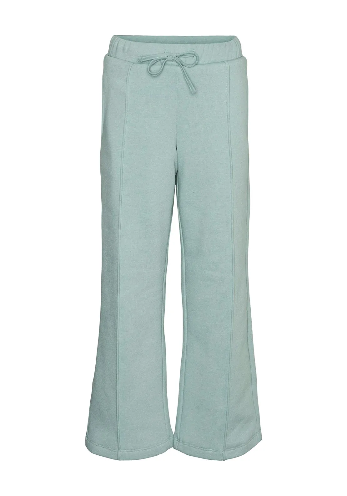 Vero Moda Girl Melany High Waist Wide Leg Pant, Gray Mist