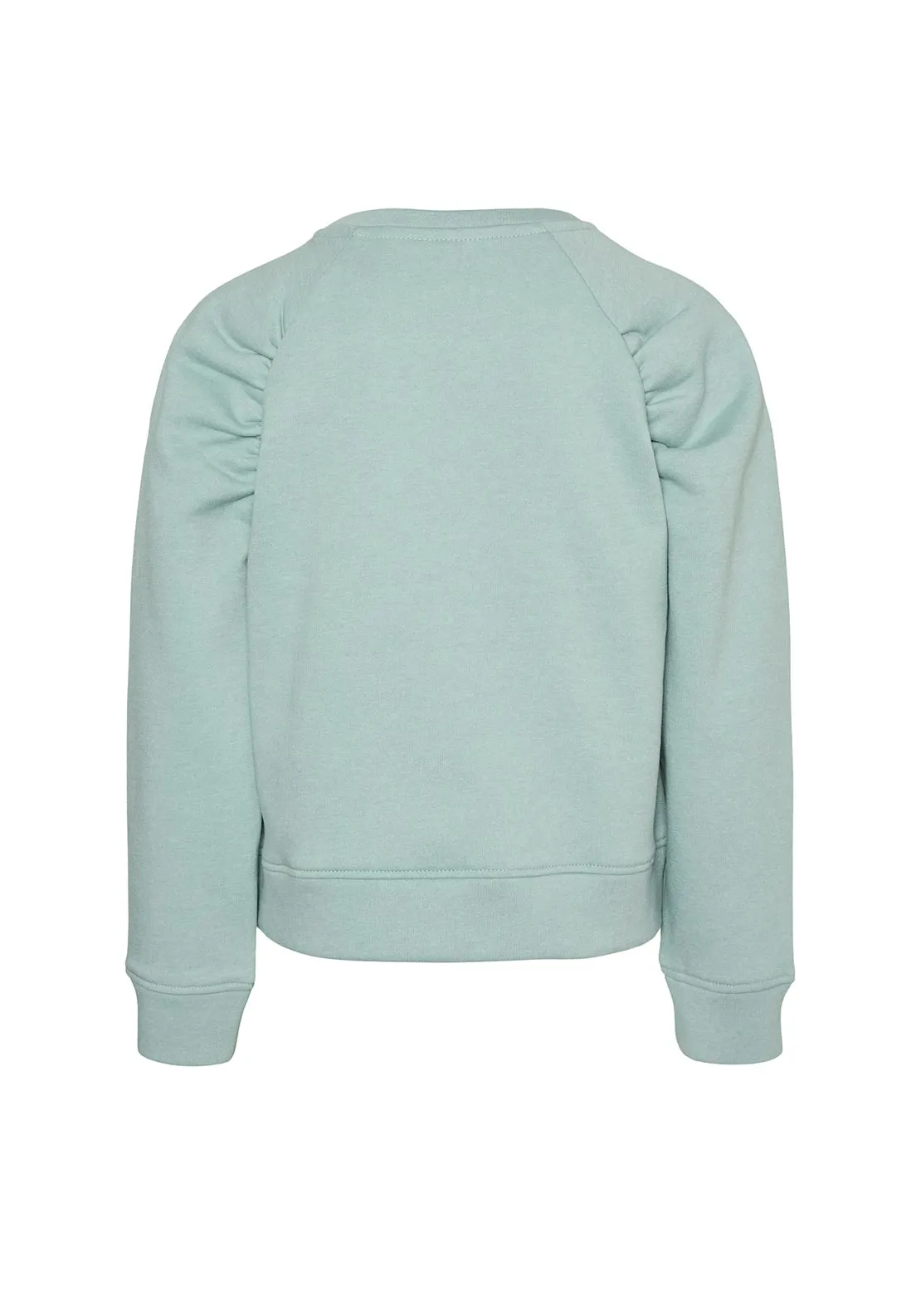 Vero Moda Girl Melany Long Sleeve Sweater, Gray Mist