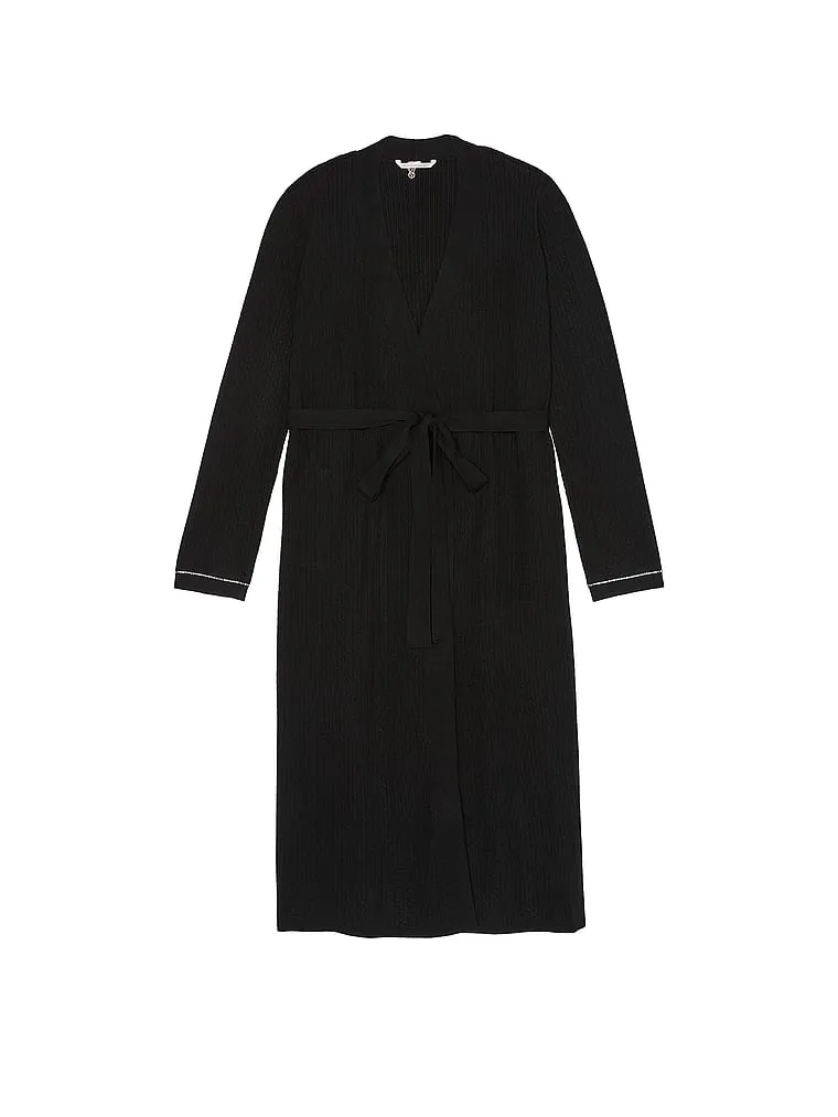 Victoria's Secret Luxe Cable-Knit Shine Wrap Robe