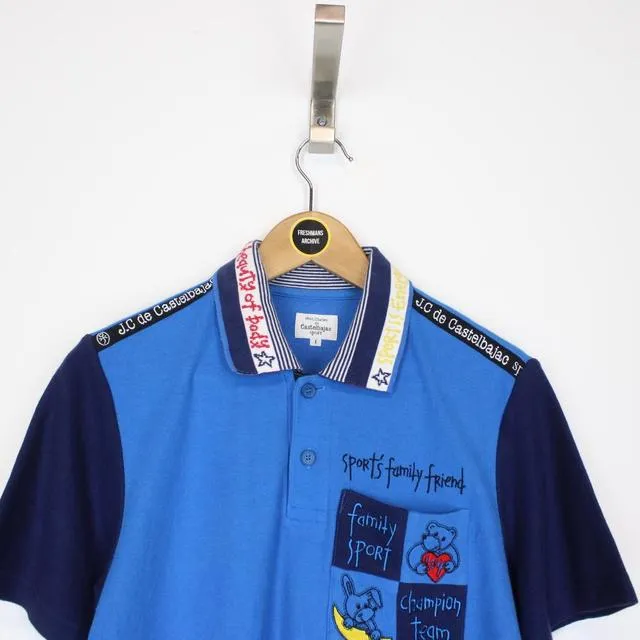 Vintage Jean-Charles de Castelbajac Polo Shirt Small