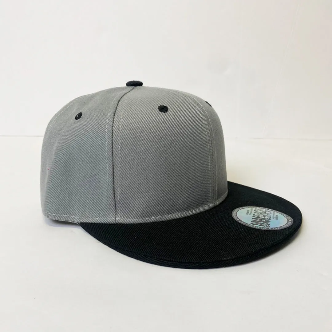 Two Tone Classic 5 Panel Snapback Hat