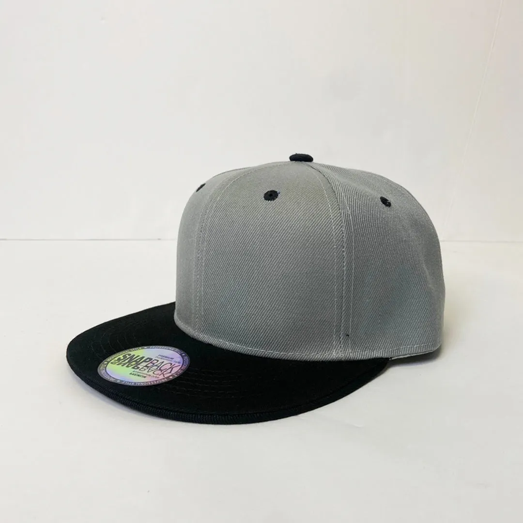 Two Tone Classic 5 Panel Snapback Hat