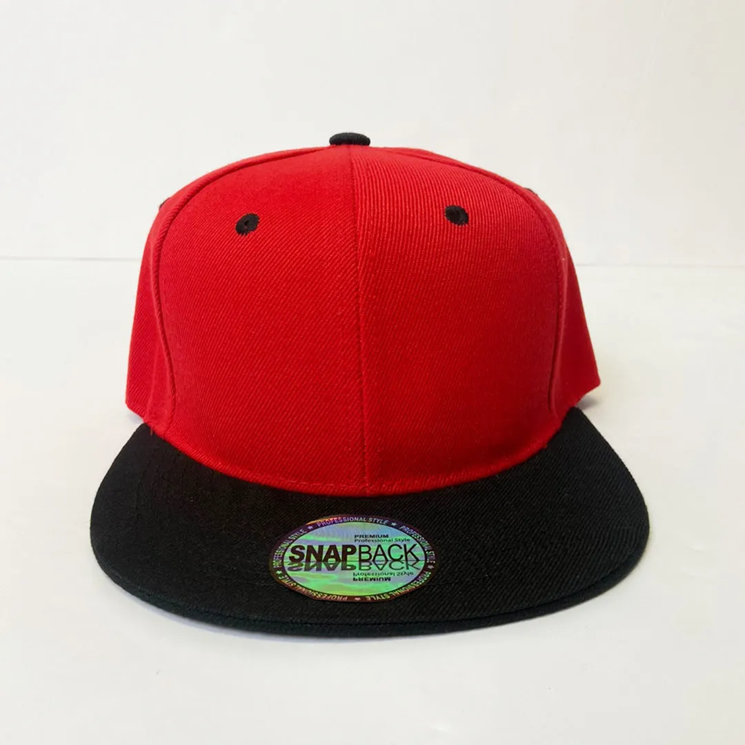 Two Tone Classic 5 Panel Snapback Hat