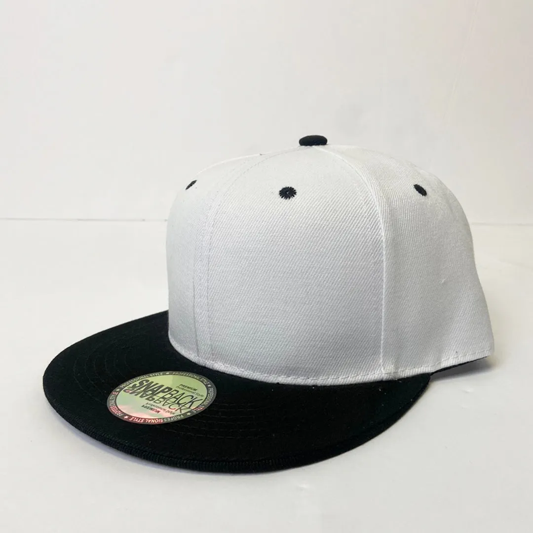 Two Tone Classic 5 Panel Snapback Hat