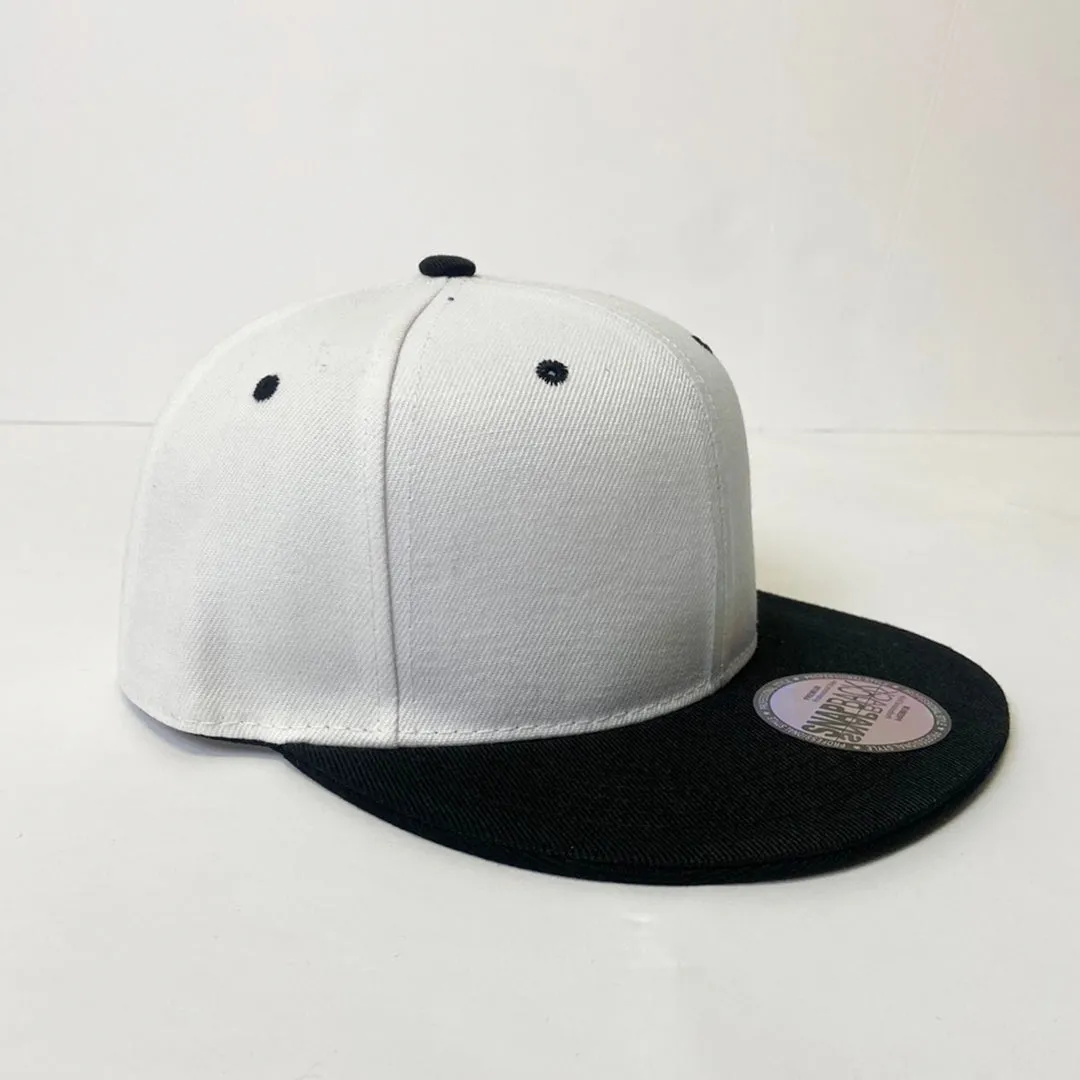 Two Tone Classic 5 Panel Snapback Hat