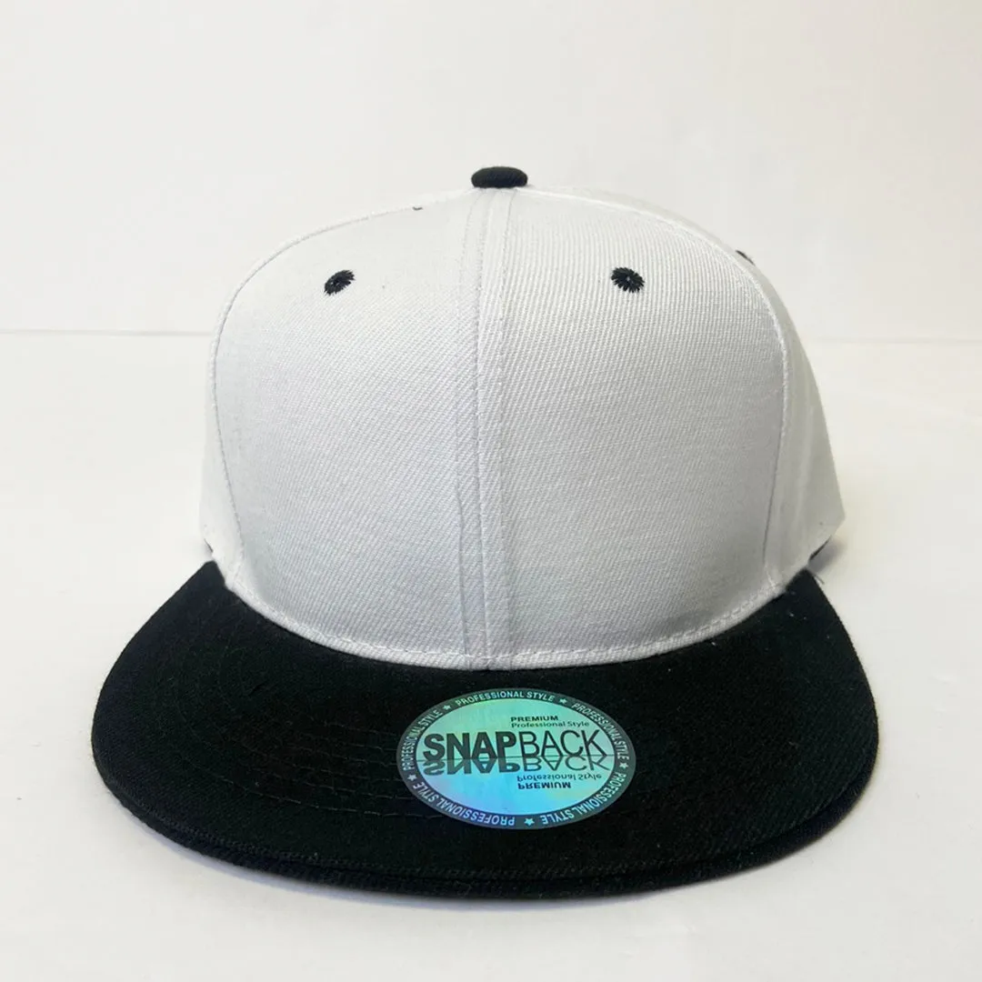 Two Tone Classic 5 Panel Snapback Hat