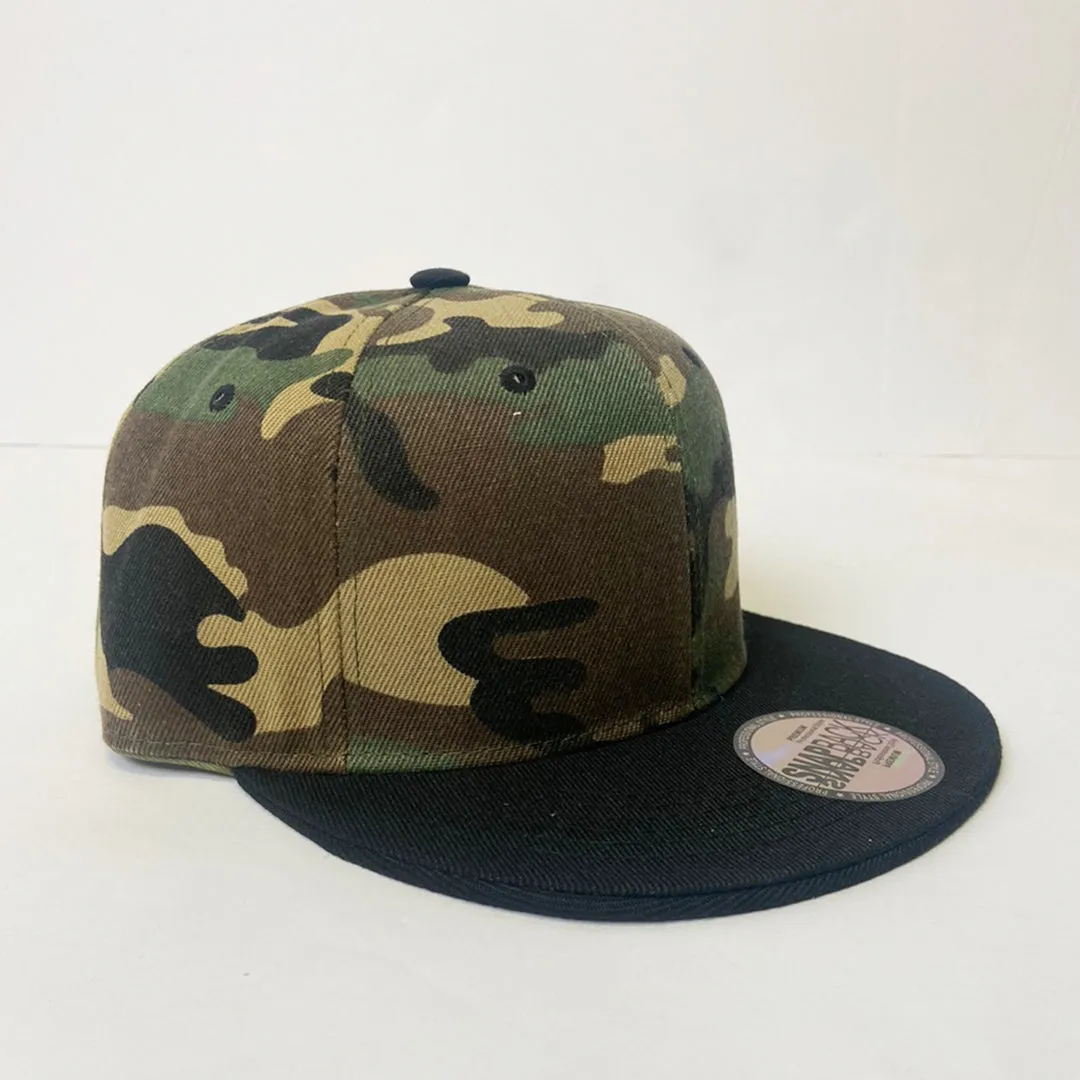 Two Tone Classic 5 Panel Snapback Hat