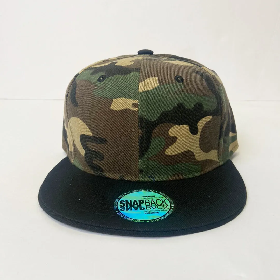 Two Tone Classic 5 Panel Snapback Hat