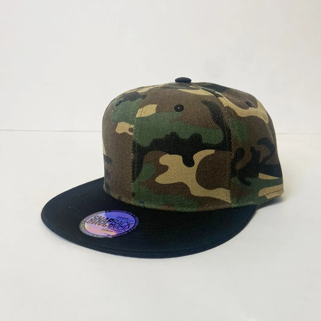 Two Tone Classic 5 Panel Snapback Hat