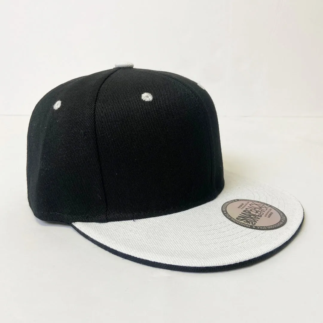 Two Tone Classic 5 Panel Snapback Hat